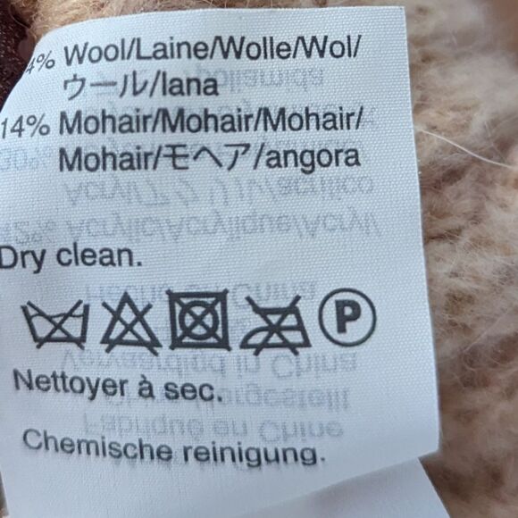 J.Crew Point Sur peach pink turtleneck wool mohair blend sweater - Picture 4 of 5